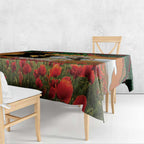 Personalised Rabbitohs Rugby ANZAC Day Tablecloth Last Post Poppy We Will Remember Them