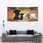 Personalised Rabbitohs Rugby ANZAC Day Tapestry Last Post Poppy We Will Remember Them