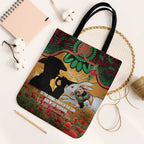 Personalised Rabbitohs Rugby ANZAC Day Tote Bag Last Post Poppy We Will Remember Them