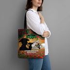Personalised Rabbitohs Rugby ANZAC Day Tote Bag Last Post Poppy We Will Remember Them