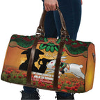 Personalised Rabbitohs Rugby ANZAC Day Travel Bag Last Post Poppy We Will Remember Them