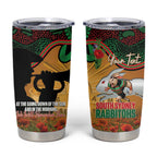 Personalised Rabbitohs Rugby ANZAC Day Tumbler Cup Last Post Poppy We Will Remember Them