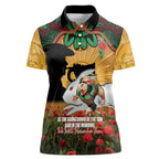 Personalised Rabbitohs Rugby ANZAC Day Women Polo Shirt Last Post Poppy We Will Remember Them