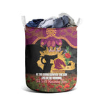 Personalised Brisbane Broncos Rugby ANZAC Day Laundry Basket Last Post Poppy We Will Remember Them