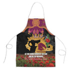 Personalised Brisbane Broncos Rugby ANZAC Day Apron Last Post Poppy We Will Remember Them