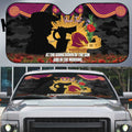 Personalised Brisbane Broncos Rugby ANZAC Day Auto Sun Shade Last Post Poppy We Will Remember Them