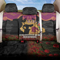 Personalised Brisbane Broncos Rugby ANZAC Day Back Car Seat Cover Last Post Poppy We Will Remember Them