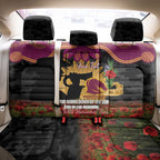 Personalised Brisbane Broncos Rugby ANZAC Day Back Car Seat Cover Last Post Poppy We Will Remember Them
