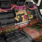 Personalised Brisbane Broncos Rugby ANZAC Day Back Car Seat Cover Last Post Poppy We Will Remember Them