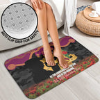 Personalised Brisbane Broncos Rugby ANZAC Day Bathroom Set Last Post Poppy We Will Remember Them
