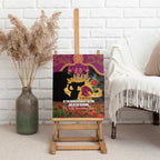 Personalised Brisbane Broncos Rugby ANZAC Day Canvas Wall Art Last Post Poppy We Will Remember Them