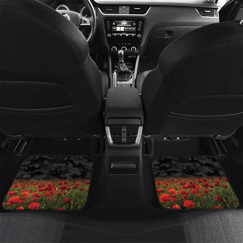 Personalised Brisbane Broncos Rugby ANZAC Day Car Mats Last Post Poppy We Will Remember Them