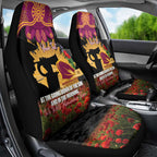 Personalised Brisbane Broncos Rugby ANZAC Day Car Seat Cover Last Post Poppy We Will Remember Them