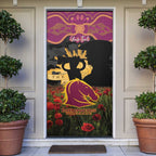 Personalised Brisbane Broncos Rugby ANZAC Day Door Cover Last Post Poppy We Will Remember Them