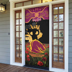 Personalised Brisbane Broncos Rugby ANZAC Day Door Cover Last Post Poppy We Will Remember Them
