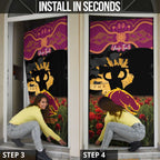 Personalised Brisbane Broncos Rugby ANZAC Day Door Cover Last Post Poppy We Will Remember Them