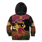 Personalised Brisbane Broncos Rugby ANZAC Day Kid Hoodie Last Post Poppy We Will Remember Them