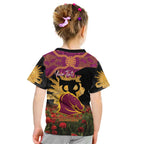 Personalised Brisbane Broncos Rugby ANZAC Day Kid T Shirt Last Post Poppy We Will Remember Them
