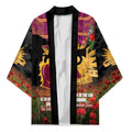 Personalised Brisbane Broncos Rugby ANZAC Day Kimono Last Post Poppy We Will Remember Them