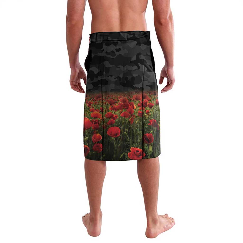 Personalised Brisbane Broncos Rugby ANZAC Day Lavalava Last Post Poppy We Will Remember Them