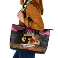 Personalised Brisbane Broncos Rugby ANZAC Day Leather Tote Bag Last Post Poppy We Will Remember Them