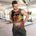 Personalised Brisbane Broncos Rugby ANZAC Day Men Tank Top Last Post Poppy We Will Remember Them