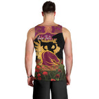 Personalised Brisbane Broncos Rugby ANZAC Day Men Tank Top Last Post Poppy We Will Remember Them