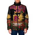 Personalised Brisbane Broncos Rugby ANZAC Day Padded Jacket Last Post Poppy We Will Remember Them