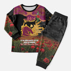 Personalised Brisbane Broncos Rugby ANZAC Day Pajama Set Last Post Poppy We Will Remember Them
