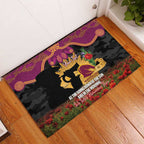 Personalised Brisbane Broncos Rugby ANZAC Day Rubber Doormat Last Post Poppy We Will Remember Them