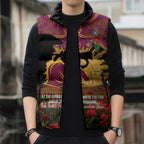 Personalised Brisbane Broncos Rugby ANZAC Day Sleeveless Puffer Jacket Last Post Poppy We Will Remember Them