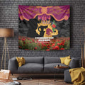 Personalised Brisbane Broncos Rugby ANZAC Day Tapestry Last Post Poppy We Will Remember Them