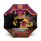 Personalised Brisbane Broncos Rugby ANZAC Day Umbrella Last Post Poppy We Will Remember Them