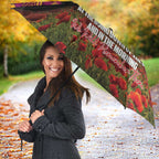 Personalised Brisbane Broncos Rugby ANZAC Day Umbrella Last Post Poppy We Will Remember Them
