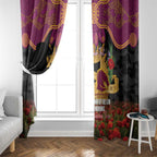 Personalised Brisbane Broncos Rugby ANZAC Day Window Curtain Last Post Poppy We Will Remember Them