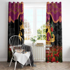 Personalised Brisbane Broncos Rugby ANZAC Day Window Curtain Last Post Poppy We Will Remember Them