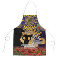 Personalised Melbourne Storm Rugby ANZAC Day Apron Last Post Poppy We Will Remember Them