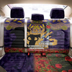 Personalised Melbourne Storm Rugby ANZAC Day Back Car Seat Cover Last Post Poppy We Will Remember Them