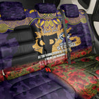 Personalised Melbourne Storm Rugby ANZAC Day Back Car Seat Cover Last Post Poppy We Will Remember Them