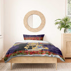 Personalised Melbourne Storm Rugby ANZAC Day Bedding Set Last Post Poppy We Will Remember Them