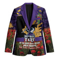 Personalised Melbourne Storm Rugby ANZAC Day Blazer Last Post Poppy We Will Remember Them