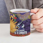 Personalised Melbourne Storm Rugby ANZAC Day Ceramic Mug Last Post Poppy We Will Remember Them