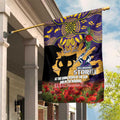 Personalised Melbourne Storm Rugby ANZAC Day Garden Flag Last Post Poppy We Will Remember Them