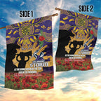 Personalised Melbourne Storm Rugby ANZAC Day Garden Flag Last Post Poppy We Will Remember Them