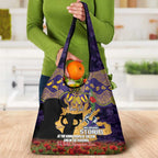 Personalised Melbourne Storm Rugby ANZAC Day Grocery Bag Last Post Poppy We Will Remember Them