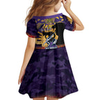 Personalised Melbourne Storm Rugby ANZAC Day Kid Short Sleeve Dress Last Post Poppy We Will Remember Them