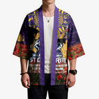Personalised Melbourne Storm Rugby ANZAC Day Kimono Last Post Poppy We Will Remember Them