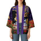 Personalised Melbourne Storm Rugby ANZAC Day Kimono Last Post Poppy We Will Remember Them