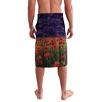 Personalised Melbourne Storm Rugby ANZAC Day Lavalava Last Post Poppy We Will Remember Them