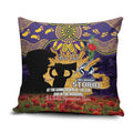 Personalised Melbourne Storm Rugby ANZAC Day Pillow Cover Last Post Poppy We Will Remember Them